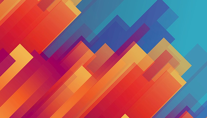 Red orange gold blue purple abstract background