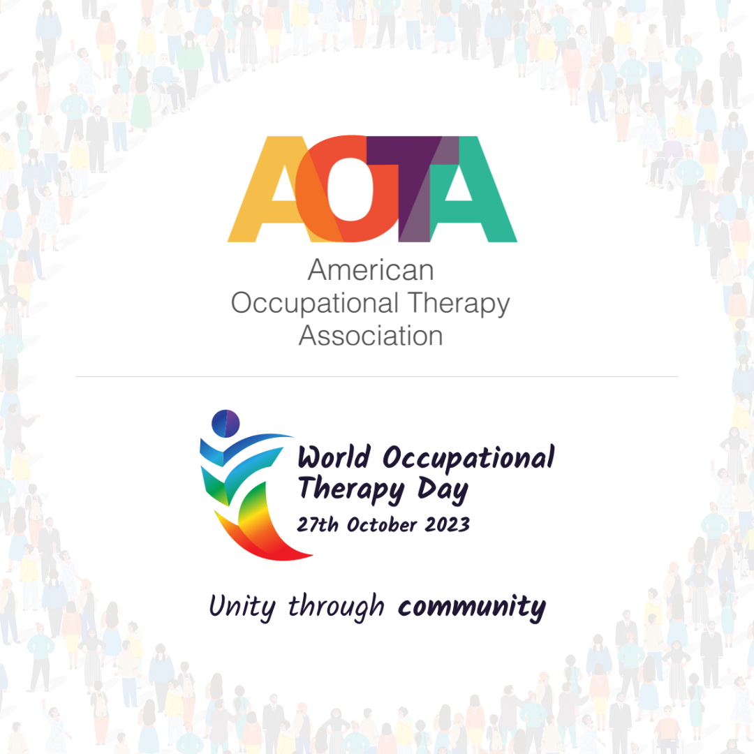 AOTA and World OT Day logos