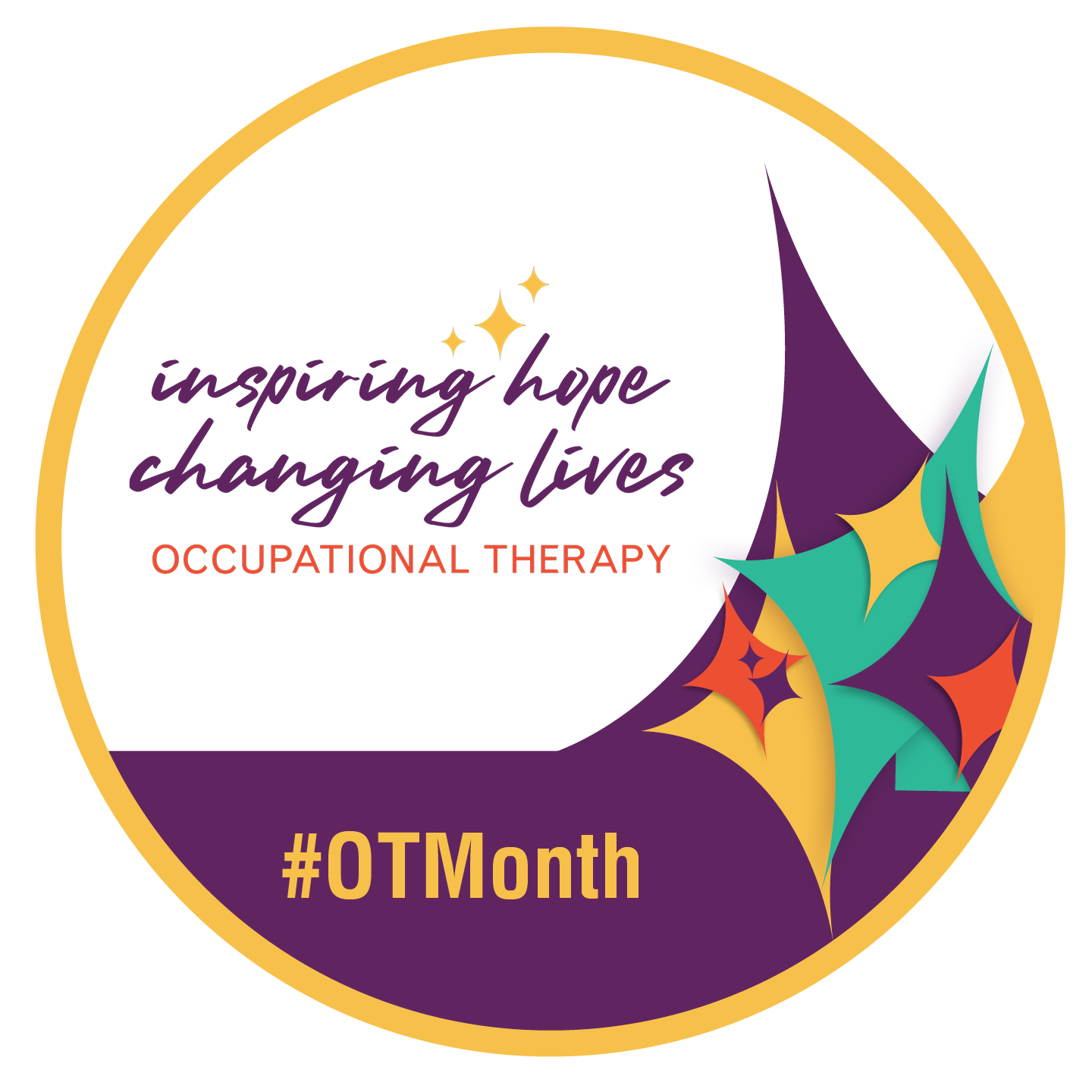 Inspiring hope, changing lives OT Month graphic
