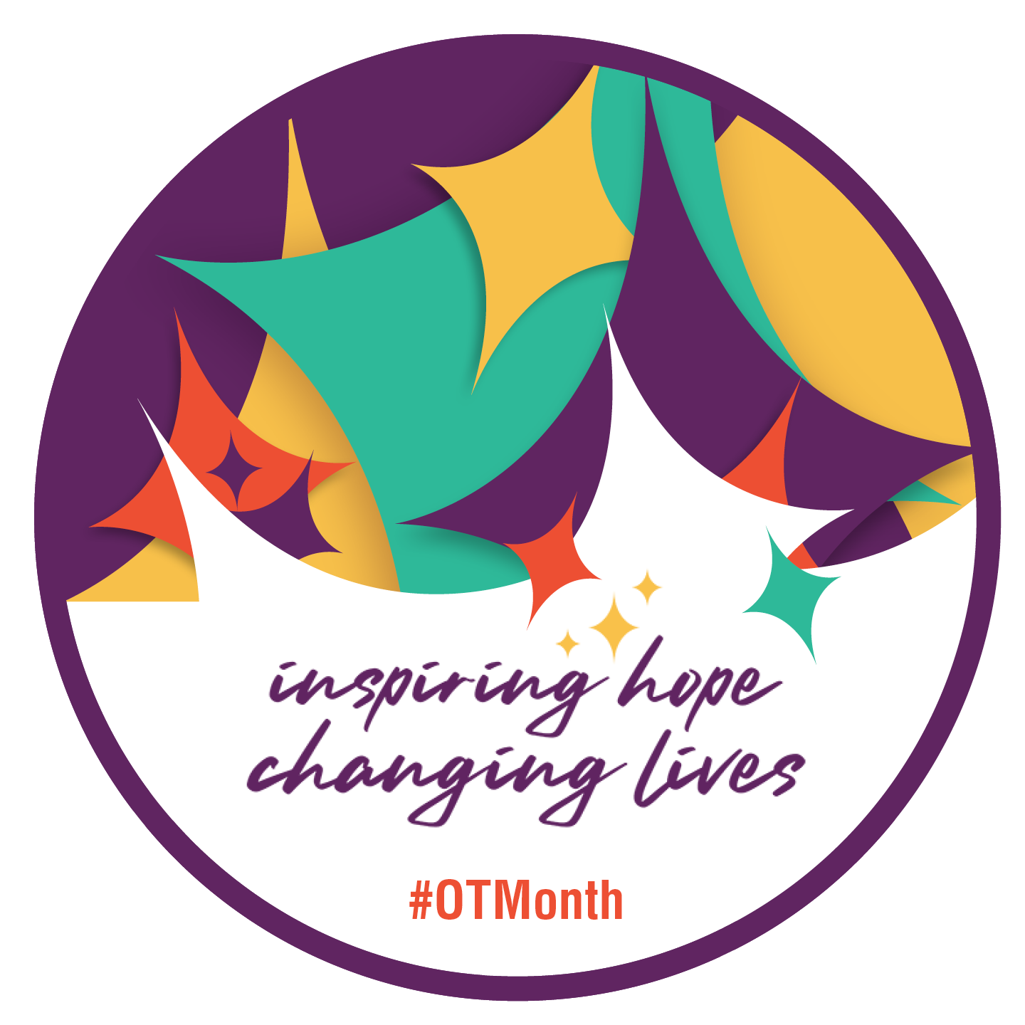Inspiring hope, changing lives OT Month graphic