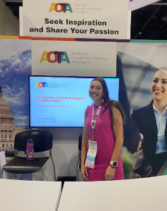 Sarah Parker at the 2024 INSPIRE AOTA Experience